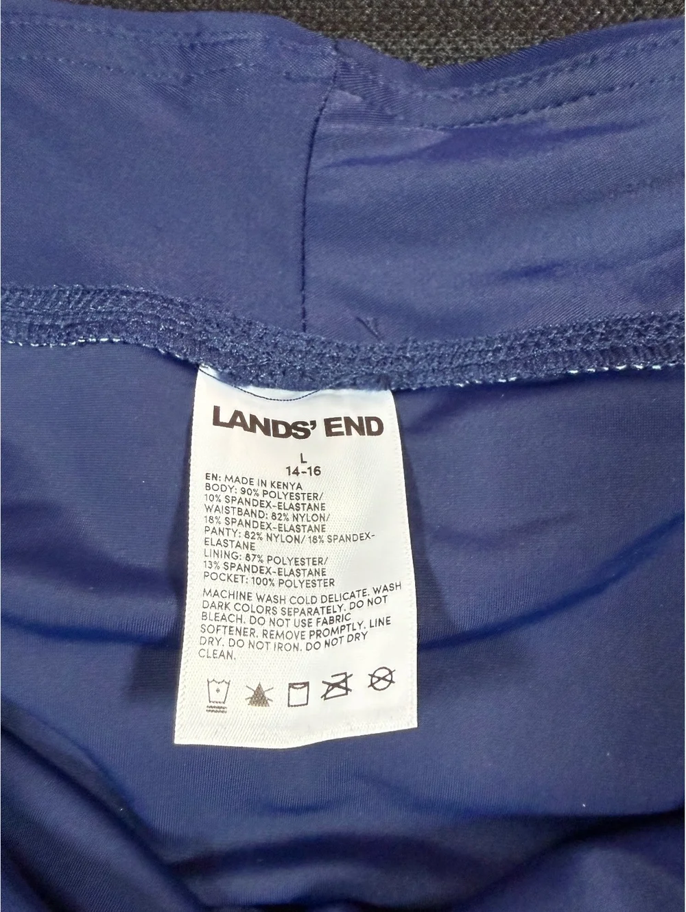 Lands' End Women's Swim Shorts with Panty, Size Medium, Large, X Large, XX Large - Picture 2 of 8